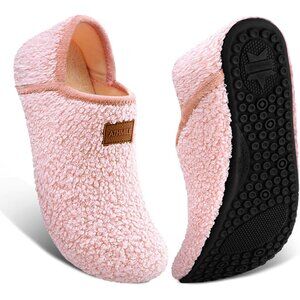 〽️Women's Pink ATHMILE House Slippers Furry Barefoot Slipper Socks Indoor Shoes